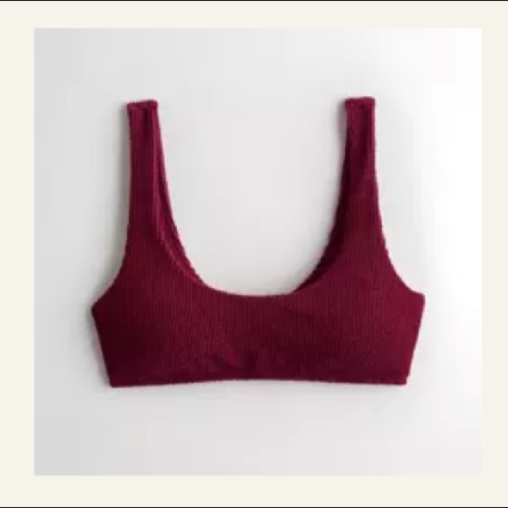 Hollister Raspberry red Textured Bikini Set - Picture 4 of 6